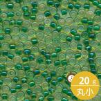 ミユキ 丸小 シードビーズ 11/0 約2mm #331 グリーンライン(金茶中染) 20グラムバラ 約2,200粒入り