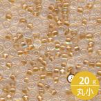 ミユキ 丸小 シードビーズ 11/0 約2mm #234 ゴールドライン(クリスタル中染ラスター) 20グラムバラ 約2,200粒入り