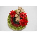 ハワイアンリボンレイ Christmas Poinsettia Wreath【クリスマス ポインセチア リース】