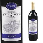 ショッピング送 送無 セット12 ベリンジャー メイン＆ヴァイン メルロー 750ml×12本 送料無料 赤ワイン アメリカ