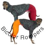 着る毛布　バイカラーフリースブランケットロンパース（イタリアングレイハウンド イタグレ イタグレ服）メール便送料無料