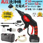 高圧洗浄機 充電式 コードレス 家庭用 洗車機 吐出圧力5Mpa 専用ケース付き 業務用 洗車 掃除 ホース直結 水道蛇口直結 高圧 洗浄機 工具 PSE認証済み