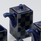 和食器瑠璃市松角卓上カスターポット...