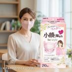 ショッピング立体マスク 不織布 小顔マスク 不織布 ピンク be-style 20枚 フェイスラインすっきり 美顔 立体 横顔美人 幅広耳ひも PM2.5対策 日常使い