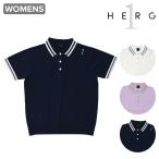  L g one Golf рубашка-поло короткий рукав Golf женский GW23PE16 HERG1 | спорт . вода скорость . вязаный PLEATED KINIT POLO