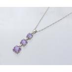 Yahoo! Yahoo!ショッピング(ヤフー ショッピング)アメジスト　スリーストーンペンダント