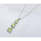 Yahoo! Yahoo!ショッピング(ヤフー ショッピング)ペリドット　スリーストーンペンダント