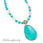 Yahoo! Yahoo!ショッピング(ヤフー ショッピング)マグネサイトターコイズＳＶ925宝石ネックレス