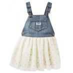ショッピングカーターズ オシュコシュ　OshKosh　ハート　ドット　チュチュ　ジャンパースカート　オーバーオール　デニム　女の子　オーバーオール　ジーパン
