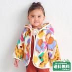 ミキハウス ミキハウスベア どうぶつ総柄 フリース コート ジャケット ミキハウス正規販売店●メール便不可