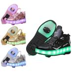  ролик обувь ролик skate обе колесо тип задние колеса one кнопка размещенный люминесценция обувь LED свет детский спортивная обувь роликовые коньки спортивные туфли подарок amg01