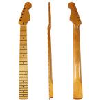 ギターネック STタイプ用交換ネック ストラトネック 22フレット エレキギターネック フィンガーボード メイプル 艶有り ST-2A