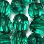 アクリルビーズ・たわら型エメラルド