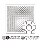 オリムパス花ふきん布パック りんご H-1052（白）刺し子　一目刺し 　ハンドメイド