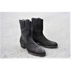 【SALE 40%OFF】【メンズ】WH / ダブルエイチ【干場モデル】WH-6903S サイドジップ ペコスブーツ SUEDE BLACK スエード ブラック