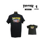 SALE Thrasher футболка THRASHER BLOOD BATH S/S T-SHIRTS короткий рукав TEE импортированный автомобиль мужской женский унисекс черный чёрный M-XL