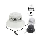 SALE アドミラル ゴルフ バケットハット Admiral GOLF NEWERA BUCKET HAT ニューエラ コラボ 帽子 あご紐付き 接触冷感 吸水速乾 UVカット スポーツ メンズ