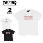 SALE (�����˥���å��㡼 T����� �Ҷ��� THRASHER FLAME PINK OUTLINE YOUTH S/S T-SHIRTS ȾµT����� ���å� KIDS TEE �桼�� ����˥� ��2�� 130-150