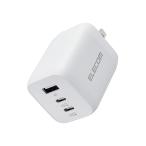 エレコム 充電器 65W USB PD対応 3ポート Type-C USB-A EC-AC4465WH