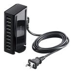  Elecom USB зарядное устройство 60W ( всего максимальная мощность ) USB-A×10 черный EC-ACD04BK