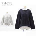 アウトレット REMIEL レディース アウター ノーカラーコート ジャケット 秋冬 45244 P7192F 爆買