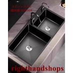  раковина нержавеющая сталь 2 . раковина раковина большой размер DIY кухня из нержавеющей стали SUS304 nano покрытие чёрный цвет починка удобный масло меры выдерживающий износ толстый кухня мусор получить смесители воды 