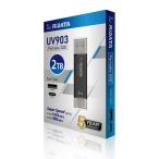  портативный SSD UV903 2TB BK PSSD-Dual USB3.2 Gen2 USB Type-A Type-C двойной коннектор черный большая вместимость супер высокая скорость данные пересылка compact легкий RIDATAlai данные 