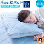 ２セット クール枕パッドプレミアム ２個set 接触冷感 吸水速乾 抗菌防臭 ひんやり 枕 冷たい 枕パッド 丸洗い 枕パット  ニーズ sdf