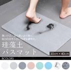 珪藻土バスマット Mサイズ 30×40 バスマット 珪藻土 マット 大理石 バスマット 足拭きマット 足ふきマット お風呂マット 水切りマット 吸水 速乾 抗菌 おしゃれ