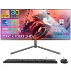 新品 液晶一体型 デスクトップパソコン 30型 Core i7 第4世代 Windows11 Office付き 2K QHD Wi-Fi Bluetooth マウス付 メモリ16GB SSD512GB YAIOi74