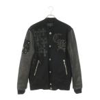 クロムハーツ ブルゾン LETTERMAN/レターマン サイズ_M CHマルチレザーパッチレザースリーブブルゾン 中古 OS06