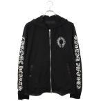 クロムハーツ Chrome Hearts TRACK JACKET/トラックジャケット サイズ:M フード付きカシミヤ混ダガージップジャージブルゾン 中古 SJ02