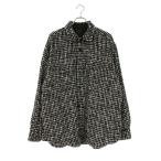 ショッピングツイード ソフネット サイズ:M MOULIN WOOL OVERSIZED SHIRT JACKET SOPH-232013 千鳥格子デザインツイードシャツブルゾン 中古 BS99