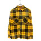 シュプリーム サイズ:S 24AW Quilted Plaid Shirt キルティングチェック長袖シャツ 中古 BS99
