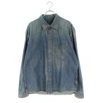 バレンシアガ サイズ:39 19AW 583490 TEW07 比翼デニム長袖シャツ 中古 BS99