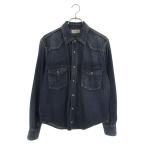 セリーヌ 長袖シャツ サイズ:S 2T014133G ウエスタンデニム長袖シャツ 中古 BS99