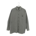 プラダ サイズ:S 22SS SC611 トライアングルロゴオーバーサイズ長袖シャツ 中古 SB01