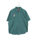ショッピングsupreme シュプリーム SUPREME 22AW Doughboy S/S Work Shirt サイズ:M ドゥボーイワッペンワーク半袖シャツ 中古 OM10