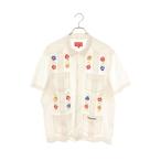 シュプリーム 半袖シャツ サイズ:M 花柄刺繍キューバ半袖シャツ 中古 BS99