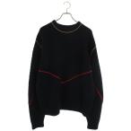 ショッピングヴェネタ ボッテガヴェネタ サイズ:M 730620 V2MB0 ラインデザインカシミアニット 中古 SB01