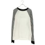 モンクレールジーニアス サイズ:M I209U8D00003 ハウンドトゥースプリント長袖カットソー 中古 OM10