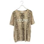 ショッピングセリーヌ セリーヌバイエディスリマン サイズ:XS 22SS 2X681307H サーペントパイソンロゴプリント ルーズTシャツ 中古 BS55