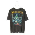 ヴィンテージ MEGADETH/メガデス サイズ_L スカルプリントTシャツ 中古 BS99