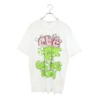 コムデギャルソンシャツ カウズ サイズ_XL 21AW FH-T004 キャラクターロゴプリントTシャツ 中古 BS99
