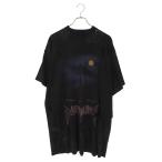 バレンシアガ サイズ_1 739028 TOVE4 パリムーンユーズド加工オーバーサイズTシャツ 中古 SS13