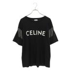 セリーヌ サイズ_L 2X60C671Q ラインストーン装飾ロゴプリントTシャツ 中古 SS13