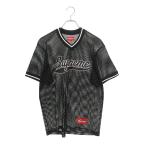 シュプリーム サイズ_S 18SS Mesh Baseball Top スクリプトロゴメッシュベースボールトップTシャツ 中古 SB01