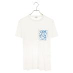 ショッピングロエベ ロエベ サイズ:XS H526Y22X25 アナグラムロゴ刺繍Tシャツ 中古 SB01