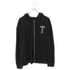 クロムハーツ サイズ:XL SWTSHRT HD ZIP アーチロゴプリントジップアップパーカー 中古 NO05