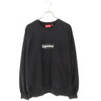 ショッピングシュプリーム シュプリーム スウェット サイズ:XL 25SS Washed Box Logo Crewneck ウォッシュ加工ボックスロゴスウェット 中古 SB01